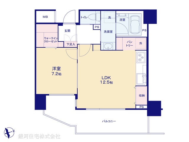 G00370601 東京都豊島区東池袋５丁目 中古マンション 6880万円【間取図】
