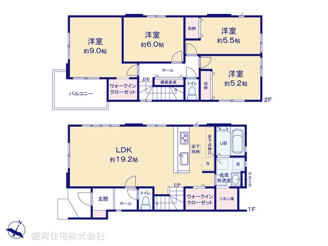 G00370611 東京都町田市下小山田町 新築一戸建て 3699万円【間取図】