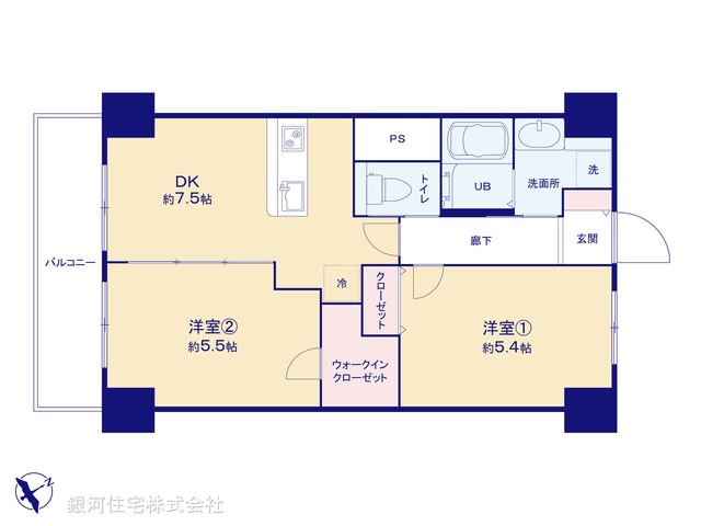 G00370629 東京都豊島区池袋本町３丁目 中古マンション 2980万円【間取図】