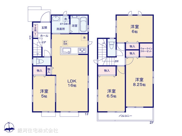 G00370654 千葉県成田市橋賀台１丁目 新築一戸建て 3690万円【間取図】