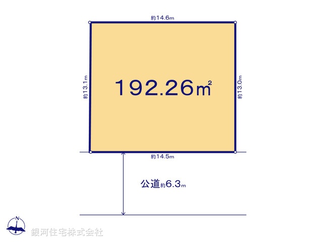 G00370696 神奈川県横浜市保土ヶ谷区境木本町 土地 4980万円【区画図】