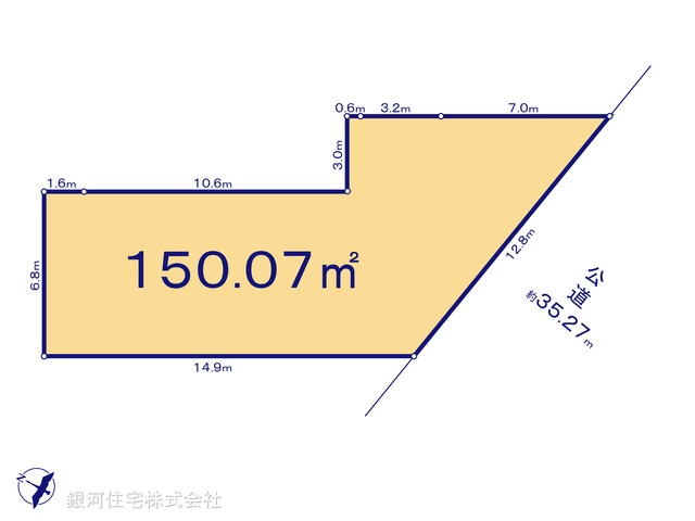 G00370762 埼玉県入間市小谷田１丁目 土地 1670万円【区画図】
