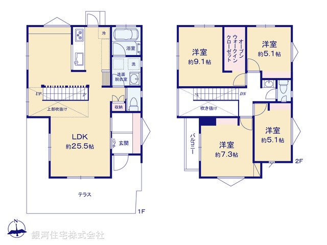 G00370763 千葉県柏市大井 新築一戸建て 4990万円【間取図】