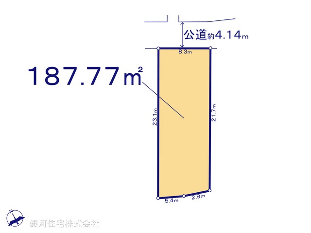 G00370768 千葉県千葉市緑区誉田町２丁目 土地 1780万円【区画図】