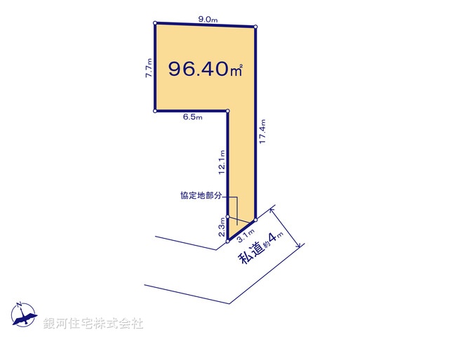 G00370769 東京都板橋区仲宿 土地 6550万円【区画図】
