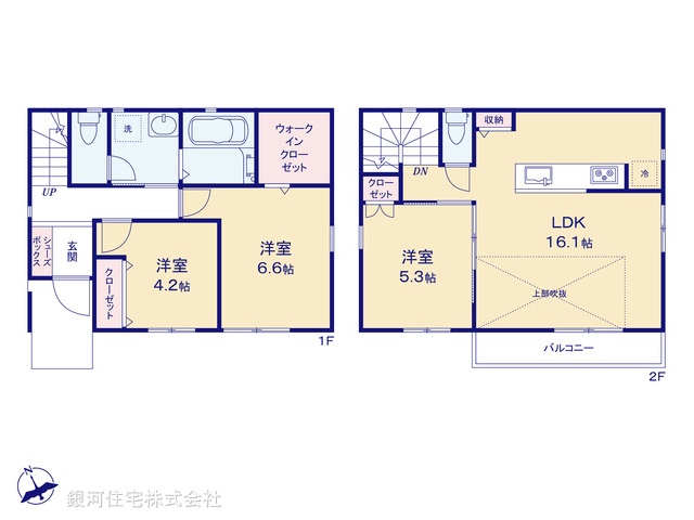 G00370789 神奈川県横浜市緑区青砥町 新築一戸建て 4480万円【間取図】