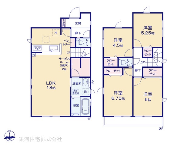 G00370798 神奈川県横浜市南区中里４丁目 新築一戸建て 4990万円【間取図】