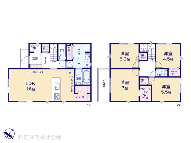 G00370806 神奈川県相模原市南区相武台３丁目 新築一戸建て 5680万円【間取図】