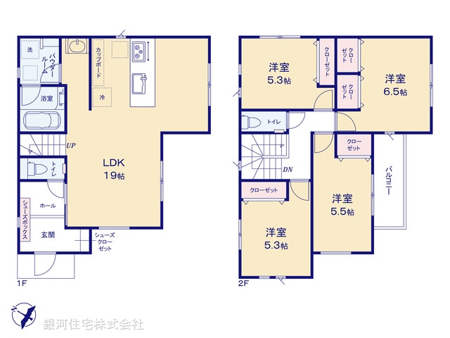 G00370809 神奈川県相模原市南区相武台３丁目 新築一戸建て 5680万円【間取図】