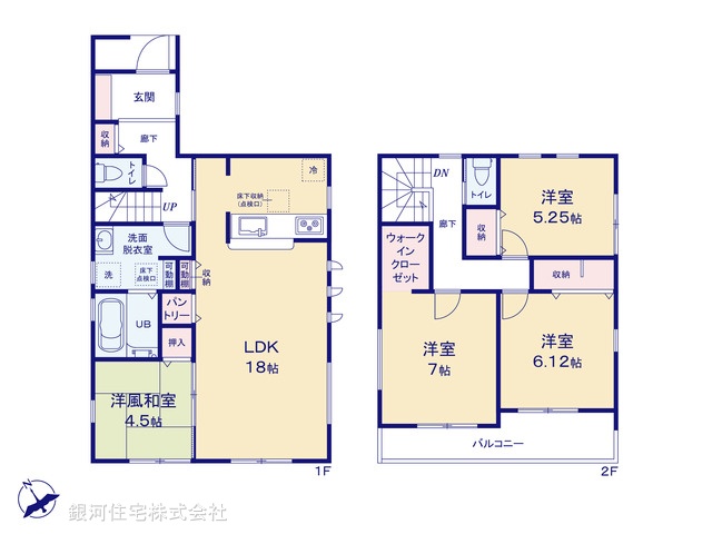 G00370836 神奈川県座間市立野台３丁目 新築一戸建て 4080万円【間取図】