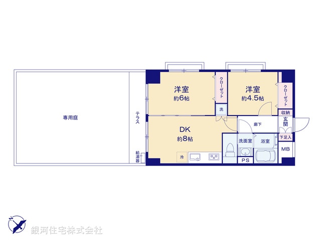 G00370893 東京都葛飾区白鳥４丁目 中古マンション 2080万円【間取図】