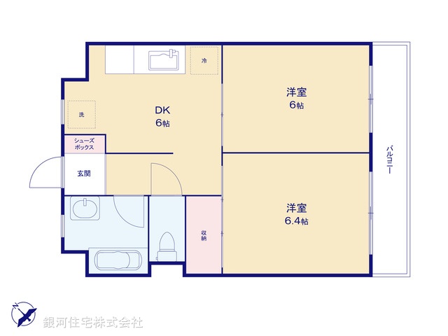G00370898 東京都墨田区江東橋４丁目 中古マンション 2500万円【間取図】