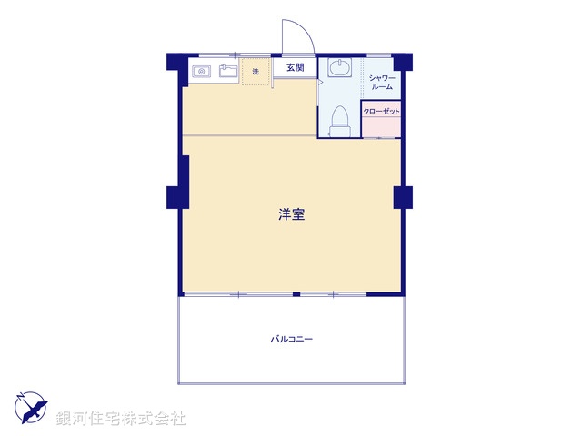 G00370935 東京都渋谷区千駄ヶ谷２丁目 中古マンション 3280万円【間取図】