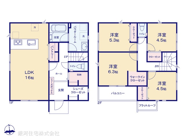 G00370981 神奈川県秦野市下大槻 新築一戸建て 3280万円【間取図】