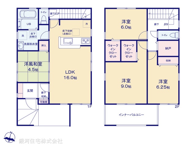 G00371030 千葉県船橋市二宮２丁目 新築一戸建て 4280万円【間取図】