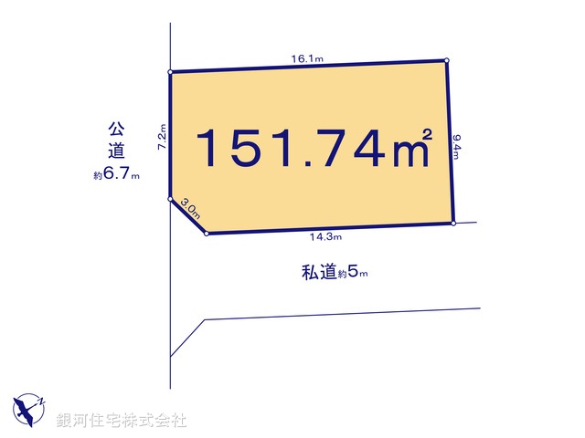 G00371034 東京都八王子市川口町 土地 1680万円【区画図】
