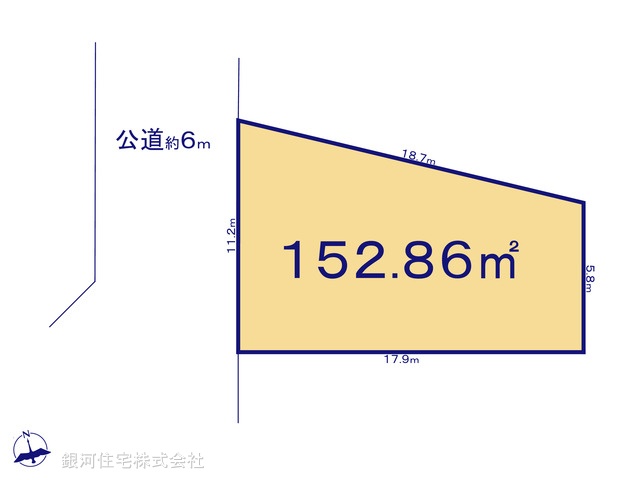 G00371047 東京都西多摩郡瑞穂町長岡４丁目 土地 2300万円【区画図】