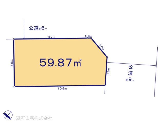 G00371061 千葉県市川市湊新田２丁目 土地 4940万円【区画図】