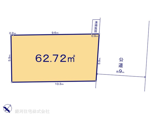 G00371063 千葉県市川市湊新田２丁目 土地 4760万円【区画図】