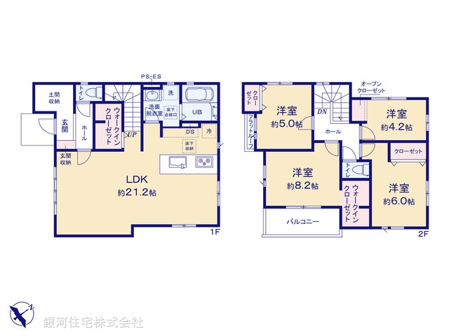 G00371067 千葉県八千代市八千代台北１０丁目 新築一戸建て 4290万円【間取図】