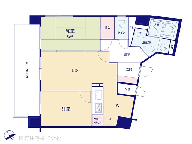 G00371087 神奈川県横浜市西区平沼１丁目 中古マンション 5199万円【間取図】