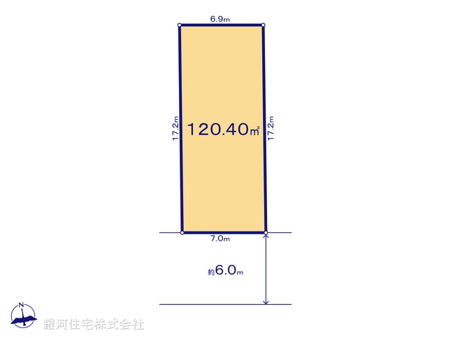 G00371094 埼玉県さいたま市岩槻区諏訪２丁目 土地 2290万円【区画図】