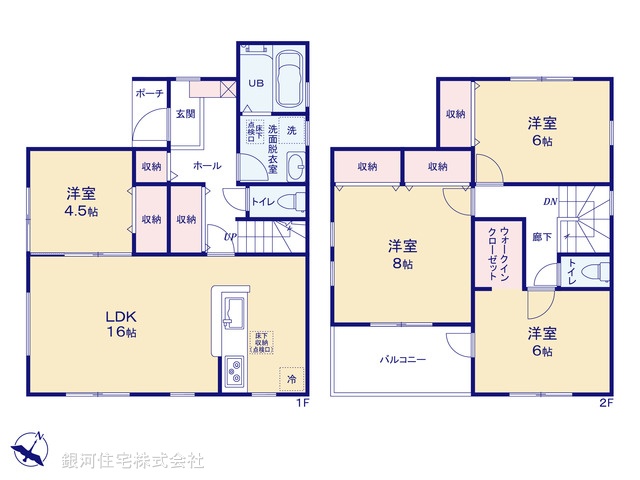G00371108 東京都青梅市今井２丁目 新築一戸建て 3380万円【間取図】