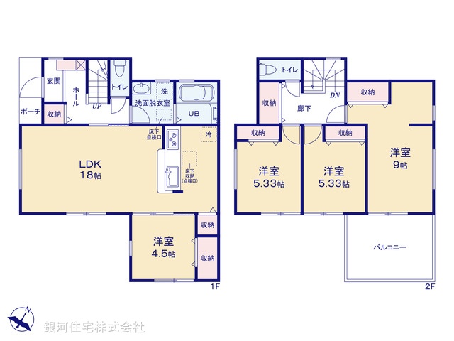 G00371109 東京都青梅市今井２丁目 新築一戸建て 3280万円【間取図】