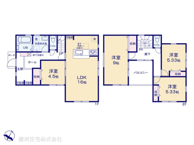 G00371110 東京都青梅市今井２丁目 新築一戸建て 3180万円【間取図】