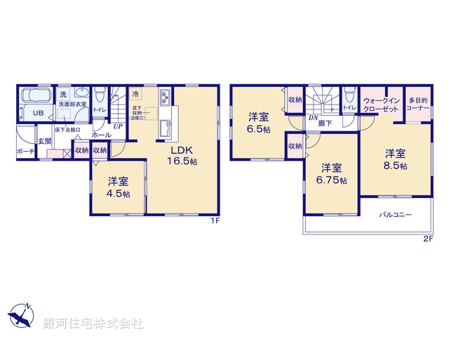 G00371111 東京都青梅市今井２丁目 新築一戸建て 3180万円【間取図】