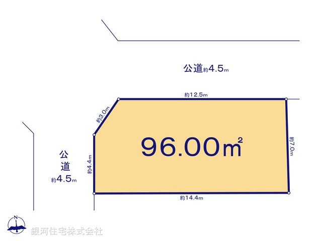 G00371152 神奈川県横浜市金沢区能見台通 土地 5980万円【区画図】