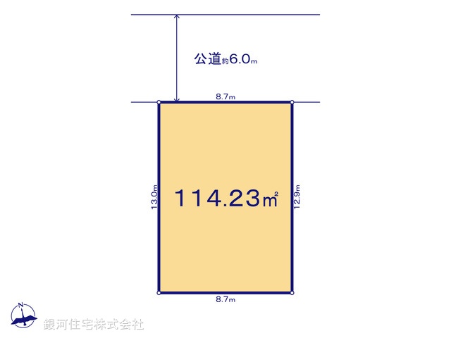 G00371155 東京都八王子市清川町 土地 2180万円【区画図】