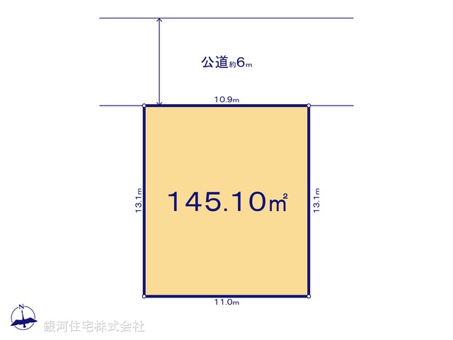 G00371156 東京都日野市万願寺６丁目 土地 4280万円【区画図】