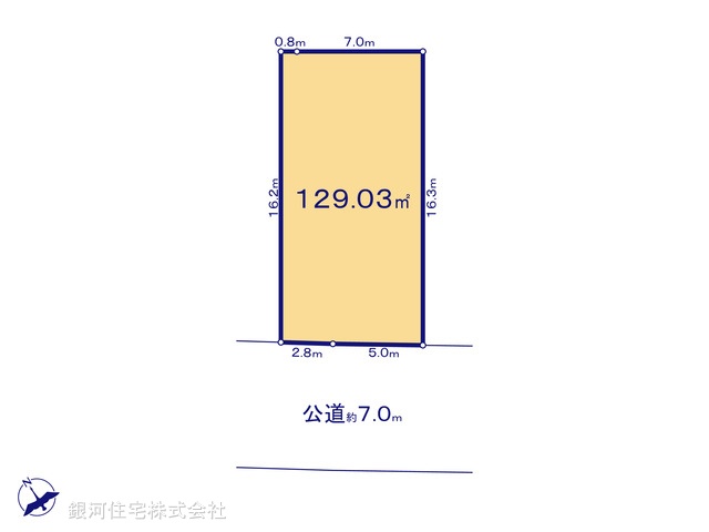 G00371187 神奈川県相模原市中央区田名 土地 1780万円【区画図】