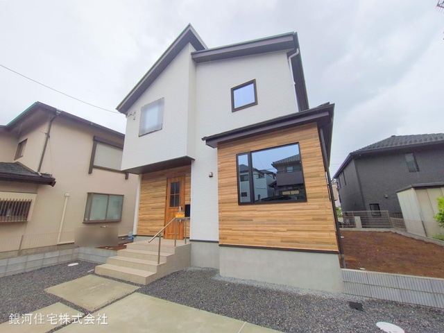 G00371198 千葉県柏市高柳 新築一戸建て 4699万円 土地面積189.52m² (約57.32坪) 建物面積108.99m² (約32.96坪) 間取り４ＬＤＫ 築年月2025年05月【外観7】