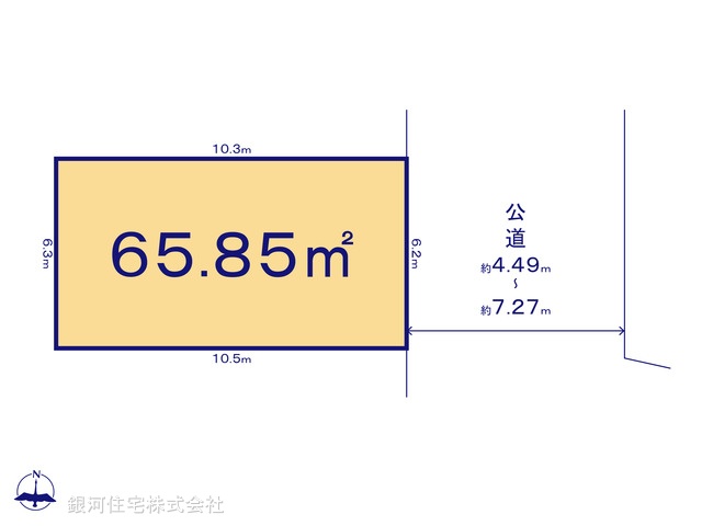 G00371232 東京都足立区梅田４丁目 土地 3490万円【区画図】