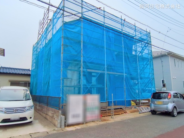 G00371237 千葉県松戸市新松戸南１丁目 新築一戸建て 5899万円 土地面積107.01m² (約32.37坪) 建物面積103.77m² (約31.39坪) 間取り４ＬＤＫ 築年月2025年06月【外観2】