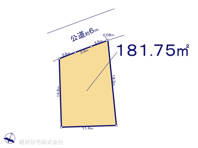 G00371241 神奈川県鎌倉市西鎌倉４丁目 土地 4980万円【区画図】