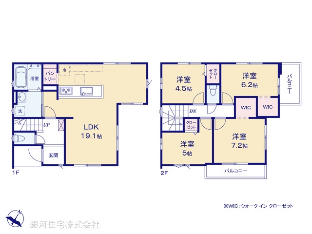 G00371244 千葉県船橋市咲が丘２丁目 新築一戸建て 3698万円【間取図】