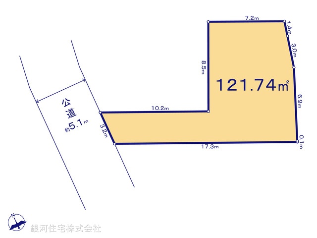 G00371248 神奈川県横浜市南区永田東２丁目 土地 3780万円【区画図】