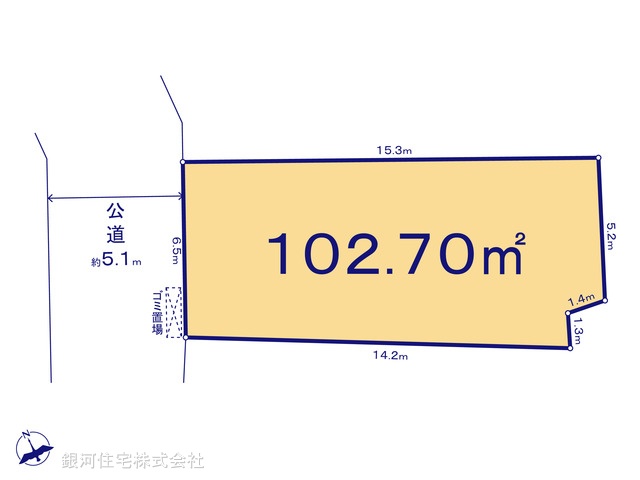 G00371250 神奈川県横浜市南区永田東２丁目 土地 3880万円【区画図】