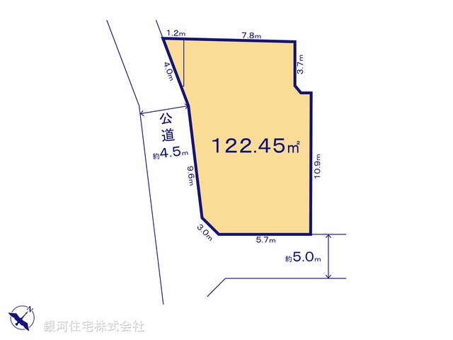 G00371288 神奈川県秦野市尾尻 土地 2350万円【区画図】