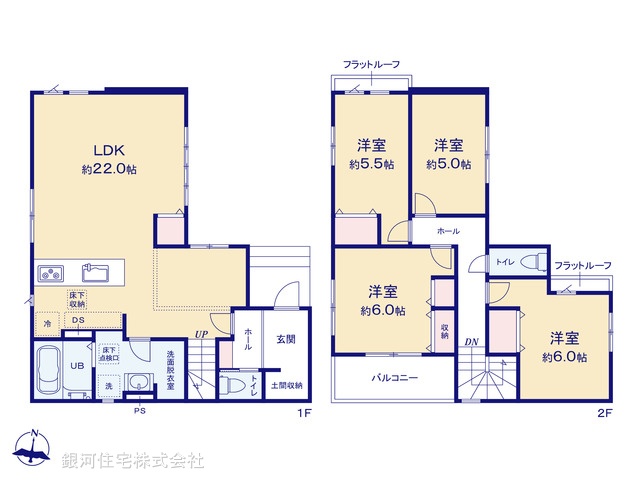 G00371311 埼玉県上尾市向山３丁目 新築一戸建て 4998万円【間取図】