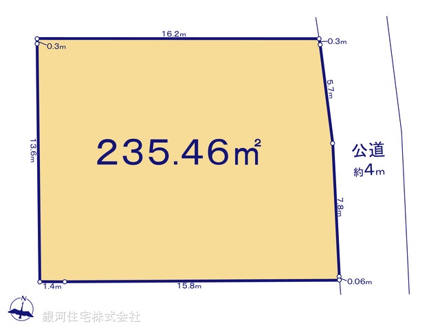 G00371312 神奈川県藤沢市亀井野 土地 9700万円【区画図】