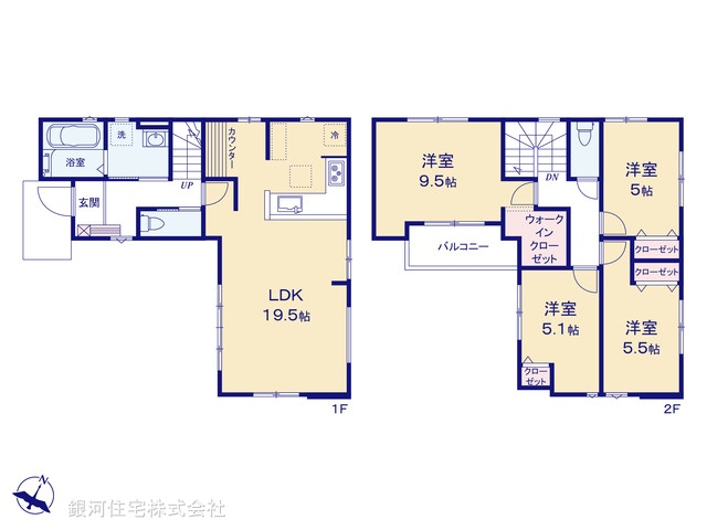 G00371319 千葉県柏市新逆井１丁目 新築一戸建て 3298万円【間取図】