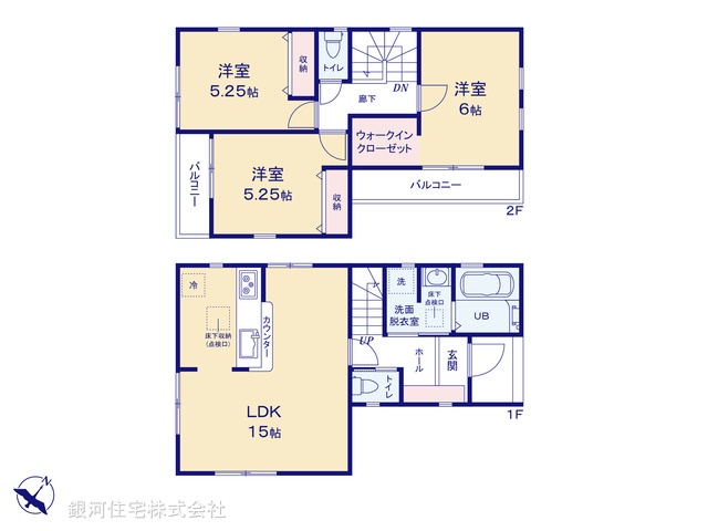 G00371362 千葉県市川市本北方１丁目 新築一戸建て 4380万円【間取図】