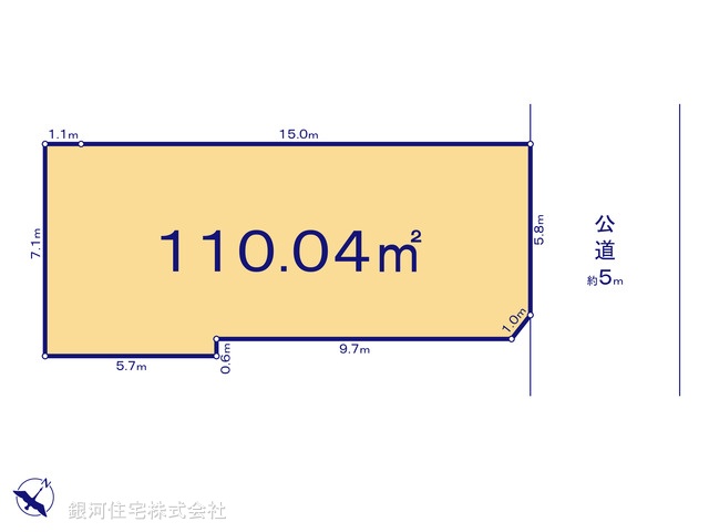 G00371371 東京都東村山市野口町１丁目 土地 4390万円【区画図】
