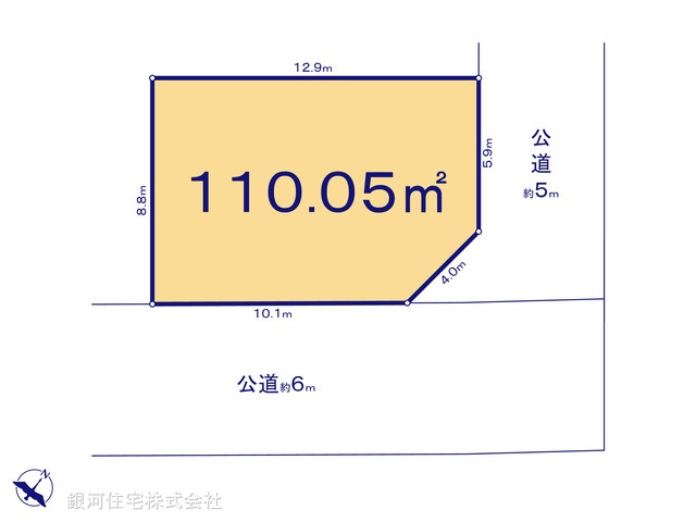 G00371379 東京都東村山市野口町１丁目 土地 4890万円【区画図】