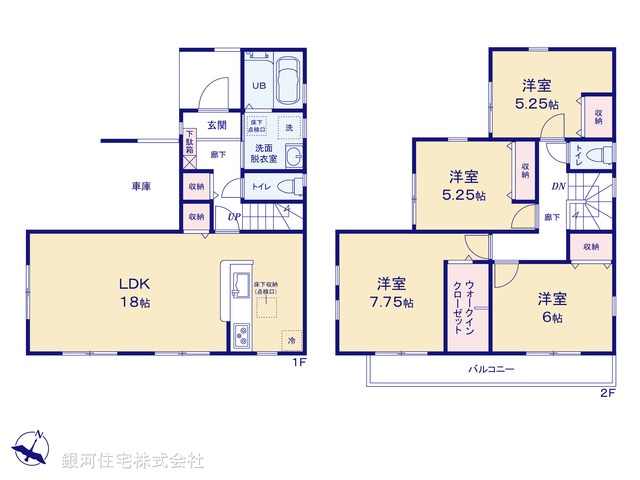 G00371380 千葉県八千代市大和田新田 新築一戸建て 3890万円【間取図】