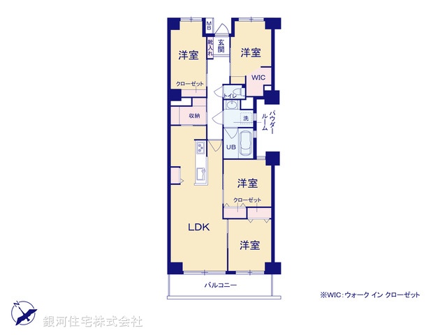 G00371436 東京都江戸川区西葛西３丁目 中古マンション 6080万円【間取図】